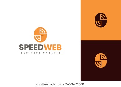 speed connect s letter logo vector
