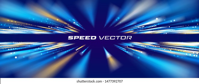 Speed Connection Vector Background. Database Data Transfer