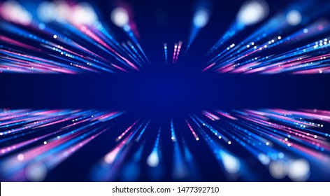 Speed connection vector background. Database data transfer acceleration