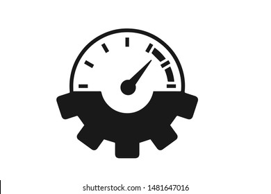 Speed control or speed adjust vector icon