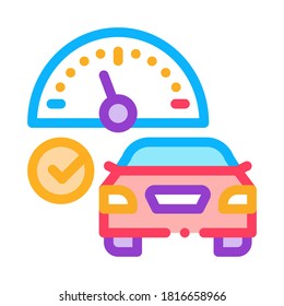 speed control icon vector. speed control sign. isolated contour symbol illustration