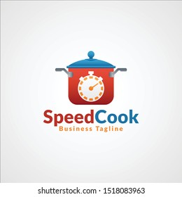 Speed Cook - Professional Fast Food Restaurant Logo