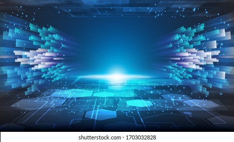 Speed Cyber Tunnel Connection Networking Concept Design Background Eps 10 Vector