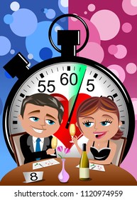 Speed Dating Concept Love