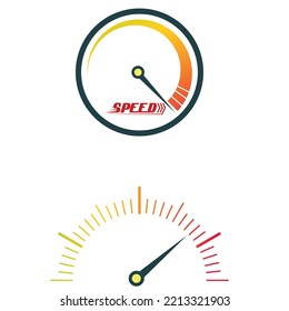 speed design elements speedometer vector illustration