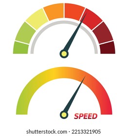 speed design elements speedometer vector illustration