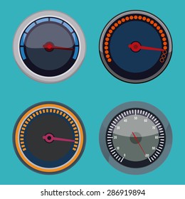 Speed design over blue background, vector illustration.