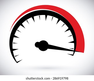 Speed design over white background, vector illustration.