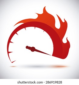 Speed design over white background, vector illustration.