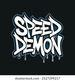 `Speed Desmond' typography T-shirt design