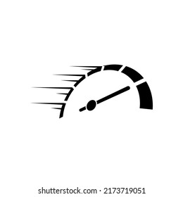 speed dial symbol on white background. vector speedometer concept