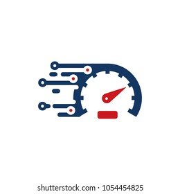 Speed Digital Logo Icon Design