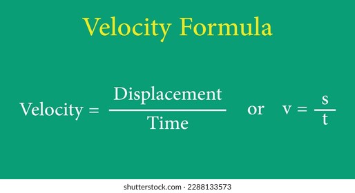 Speed distance time formula. Vector illustration isolated on chalkboard.