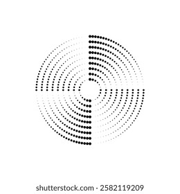 Speed dotted lines vector icon
