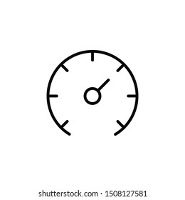 Speed drive outline vector icon