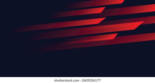 Speed dynamic background with rectangular shapes in motion forming texture, sport background, red and blu lined in dark space