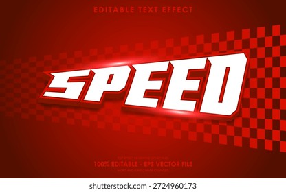 Speed editable text effect, racing theme background