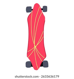 speed electric skateboard cartoon. remote charger, hub belt, controller grip speed electric skateboard sign. isolated symbol vector illustration