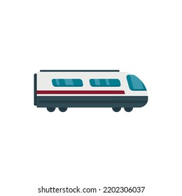 Speed Electric Train Icon. Flat Illustration Of Speed Electric Train Vector Icon Isolated On White Background