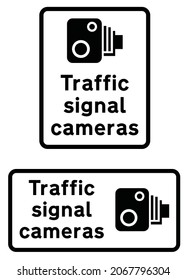 Speed enforcement signing, Area in which enforcement cameras
are in use, road signs in the United Kingdom