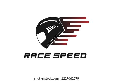 Speed Fast Biker Full Face Helmet for Race Racing Sport Logo Design
