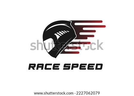 Speed Fast Biker Full Face Helmet for Race Racing Sport Logo Design