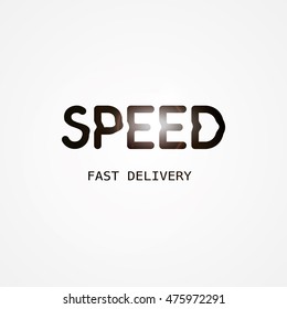 Speed fast delivery vector illustration 