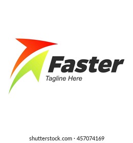 Speed and Fast logo template, Isolated on white background