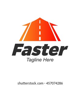 Speed and Fast logo template, Isolated on white background