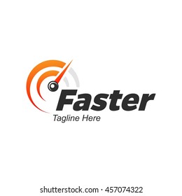 Speed and Fast logo template, Isolated on white background