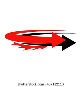 Speed and Fast logo template, Isolated on white background
