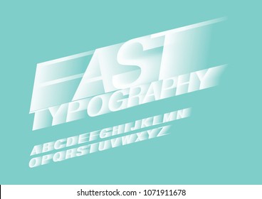 Speed/ Fast/ Motion Blur / Typography Design