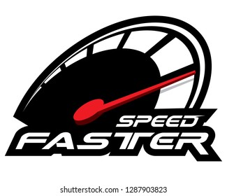 Speed Faster concept vector.