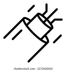 Speed fiber icon outline vector. Network fiber. Data speed