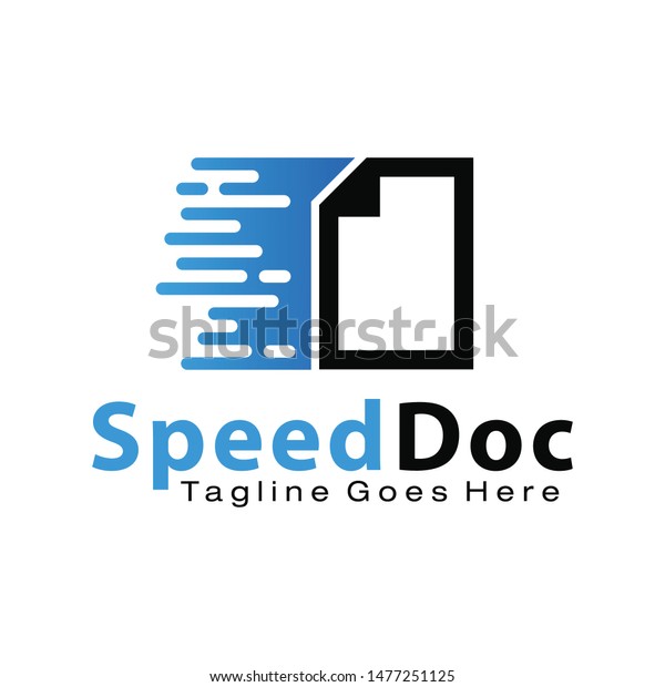 Speed Files logo design\
template