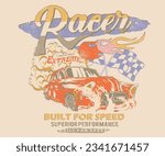 Speed fire. Speed racing print design for t shirt print, poster, sticker, background and other uses. Road speed. Speedway graphic print design. California racing.