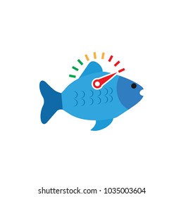 Speed Fish Logo Icon Design
