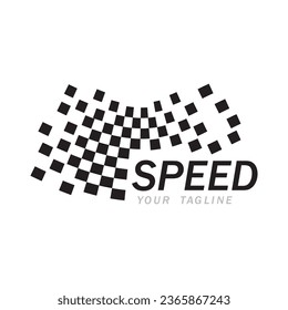 Logo del indicador de velocidad y vector de símbolo