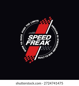 speed freak graphic vector illustration
