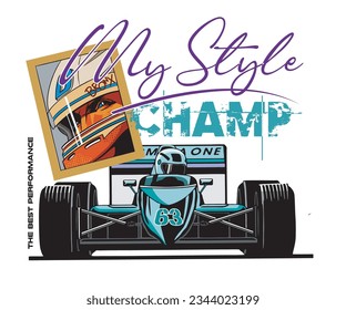 Speed Games Image vector illustration for your T shirt and your Design