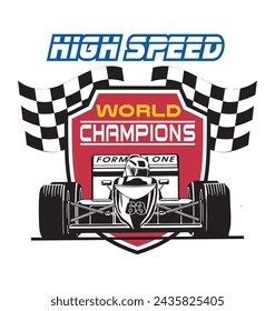 Speed Games Image vector illustration for your T shirt and your Design