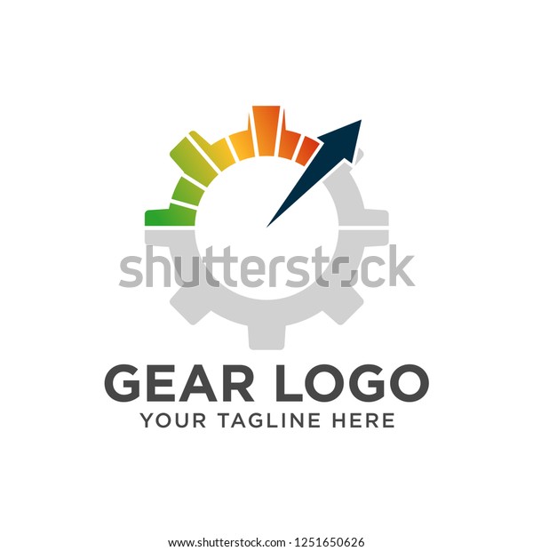 speed gear logo template design. Fast and Speed\
logo template vector