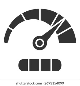 Vektorgrafik des Symbol für das Geschwindigkeitssymbol