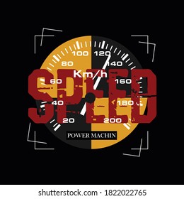 speed graphic design typography vector illustration