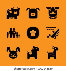 speed, grazing, concept and run icon set. Vector illustration for web and design.