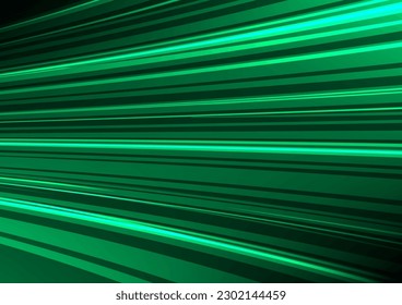 Speed green light technology hitech modern background. Green abstract background automotive, data network futuristic. Wave line internet . banner, poster, cover template design 