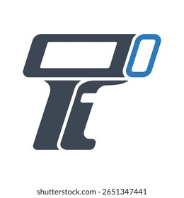 Symbol für die Geschwindigkeitswaffe. Vektor und Glyphe