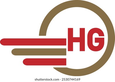 Speed HG logo design. Hi-speed HG logo vectors. Faster GH logo design. letters GH vectors design. Simple HG logo royalty free download. Circle Modern icon template. graphics, vector design, isolated,