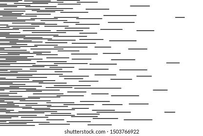 Speed horizontal lines Gradient pattern Vector pixel texture Fast effect design Black elements on white background