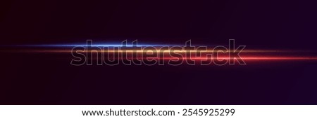Speed ​​of horizontal lines of light. Laser beams of movement.